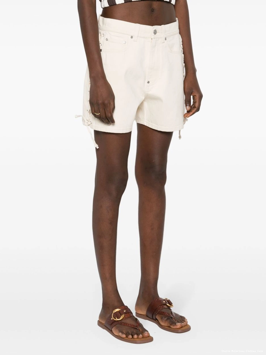 Cheap Women shorts Stella McCartney lace-up cotton 0725